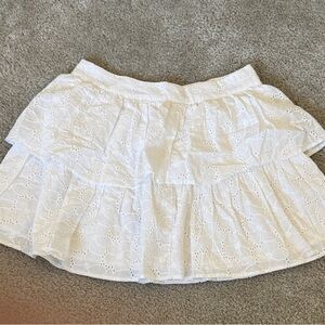 Altar'd State White Lace Mini Skirt